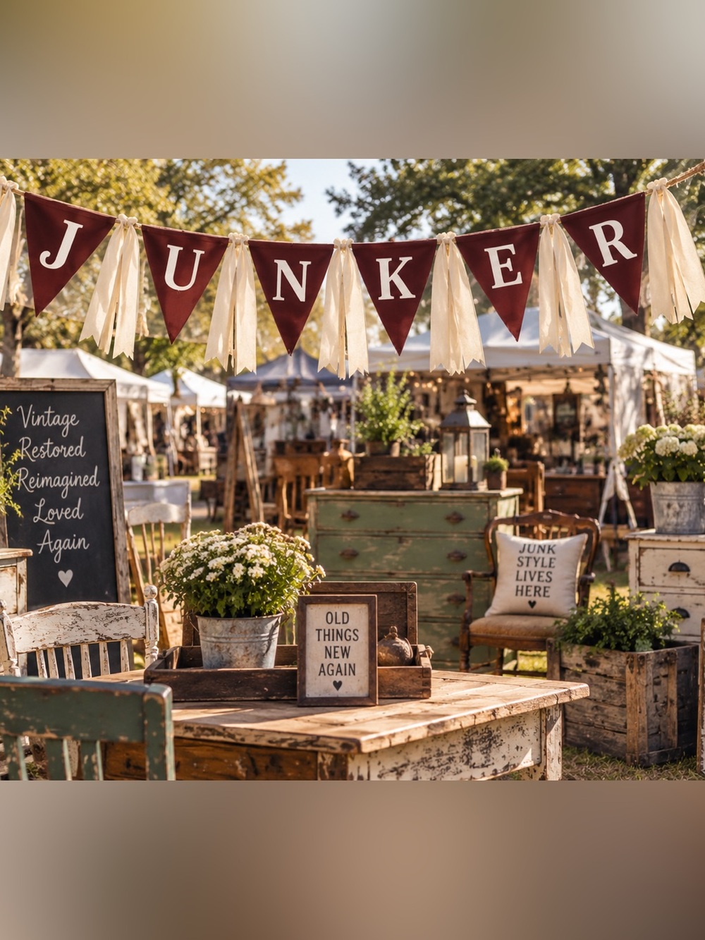 NEW  “JUNKER” METAL SIGN 62” LONG